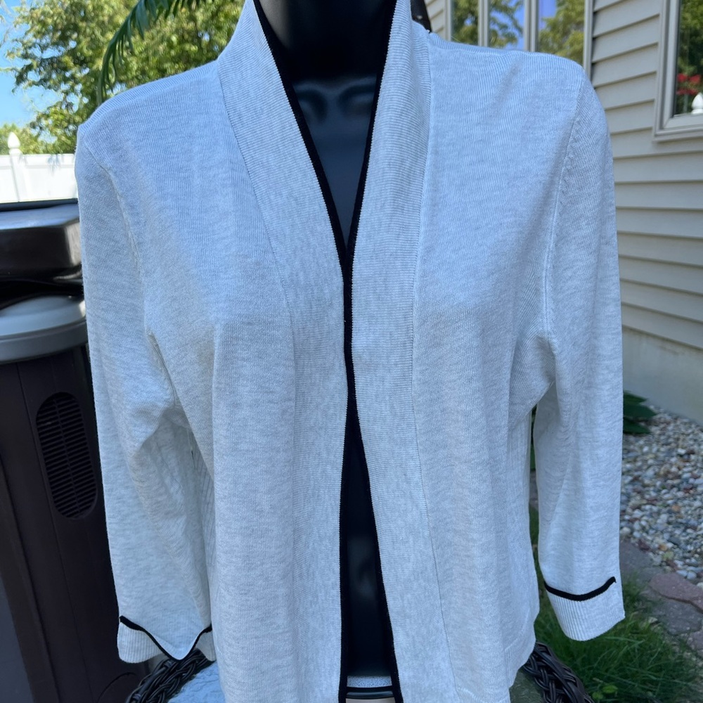 Gray with black trim